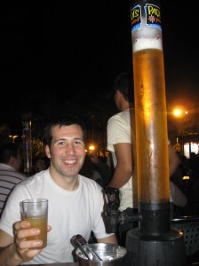 Leaning tower o' beer