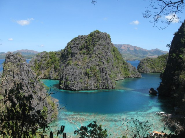 Mouth to Baracuda lake on Coron island